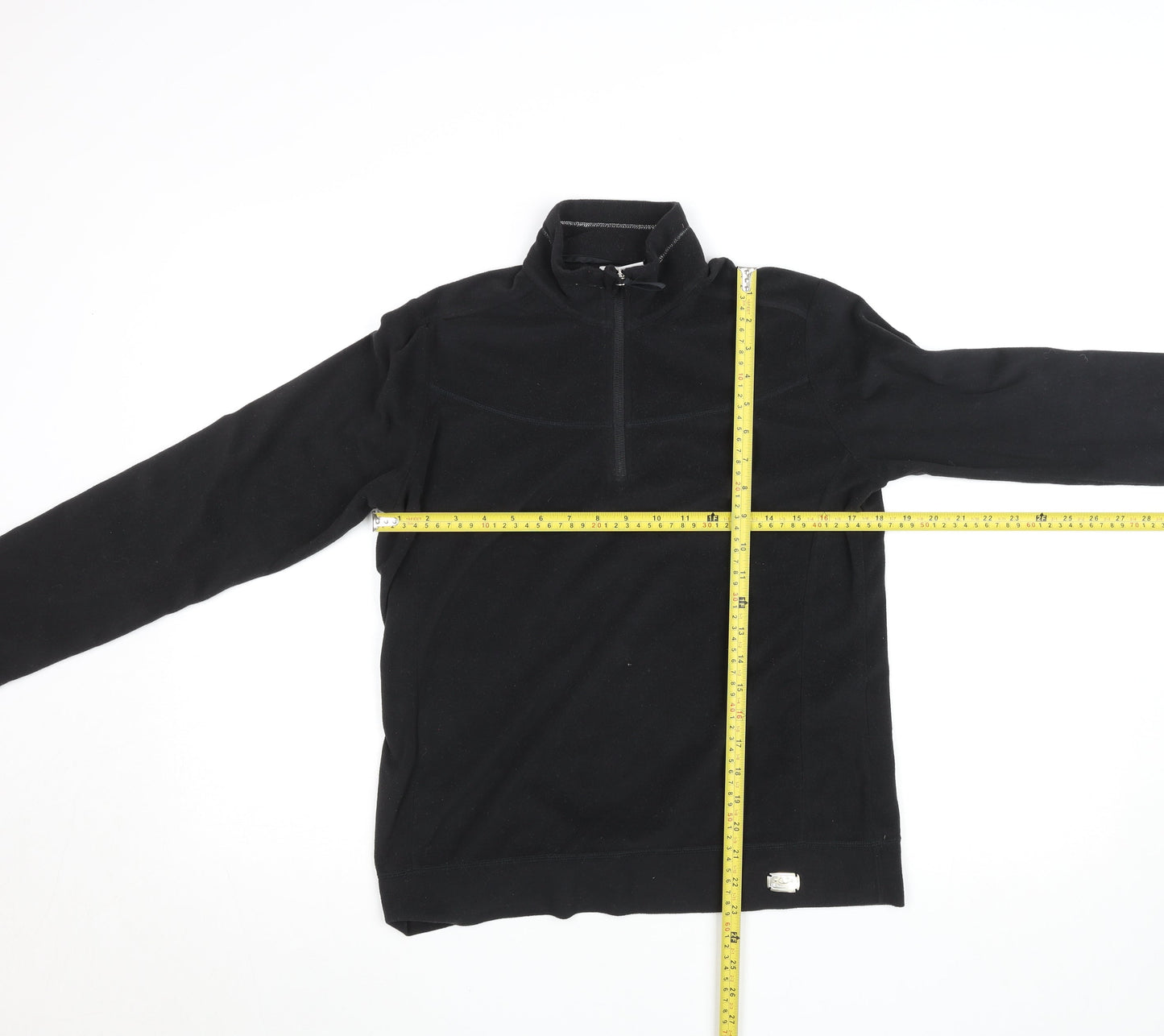 Champion Womens Black Easy Fit Fleece Quarter Zip Top M