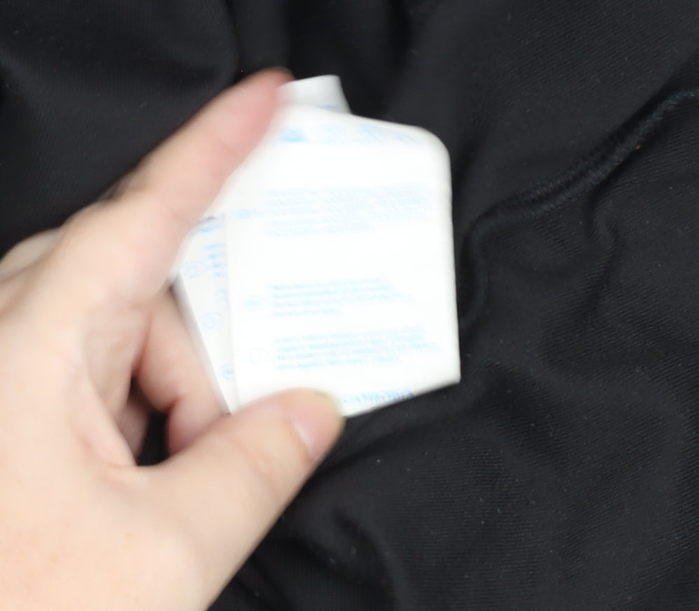 Champion Womens Black Easy Fit Fleece Quarter Zip Top M