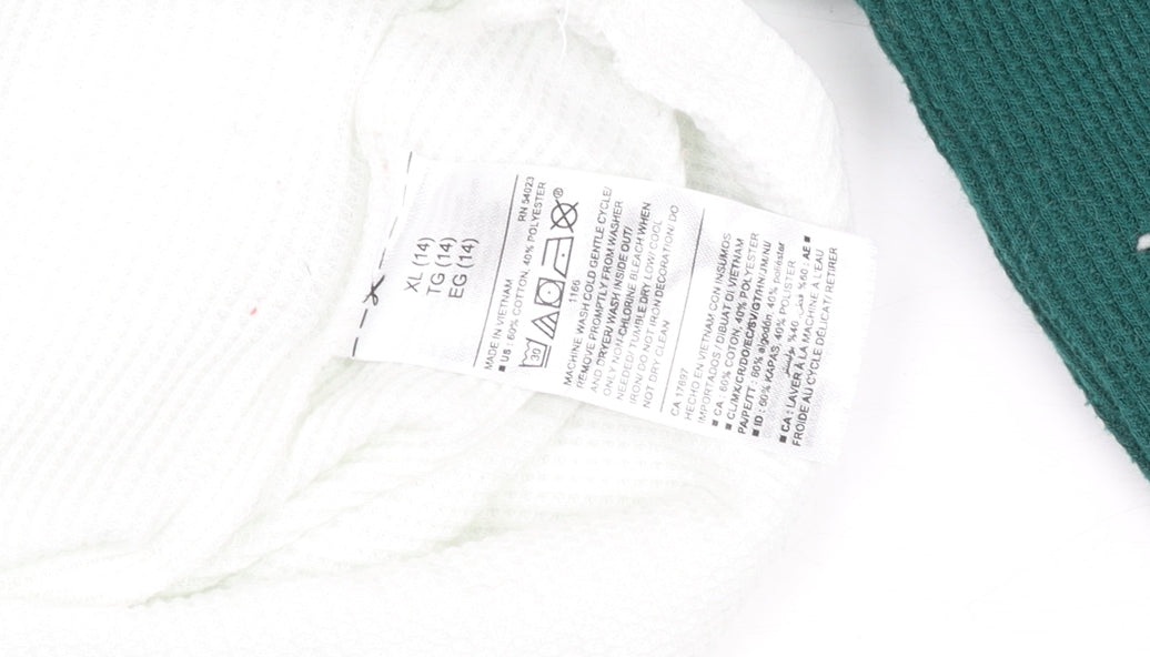 Old Navy Teens Multicoloured Long Sleeve Panda Graphic T-Shirt Size 14