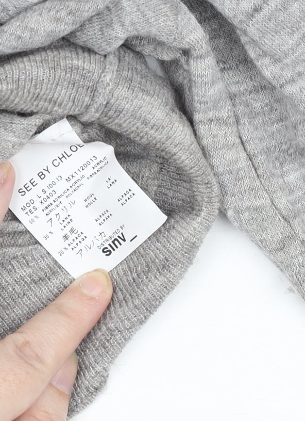 Womens UK Size S See By Chloé Grey Basic Blouse