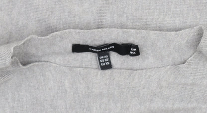 Womens UK Size XS Karen Millen Grey Pullover Jumper