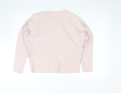 Karen Millen Women’s Beige Crew Neck XS Long Sleeve Pullover Jumper