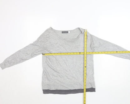 Womens UK Size 8 Mint Velvet Grey Basic Blouse