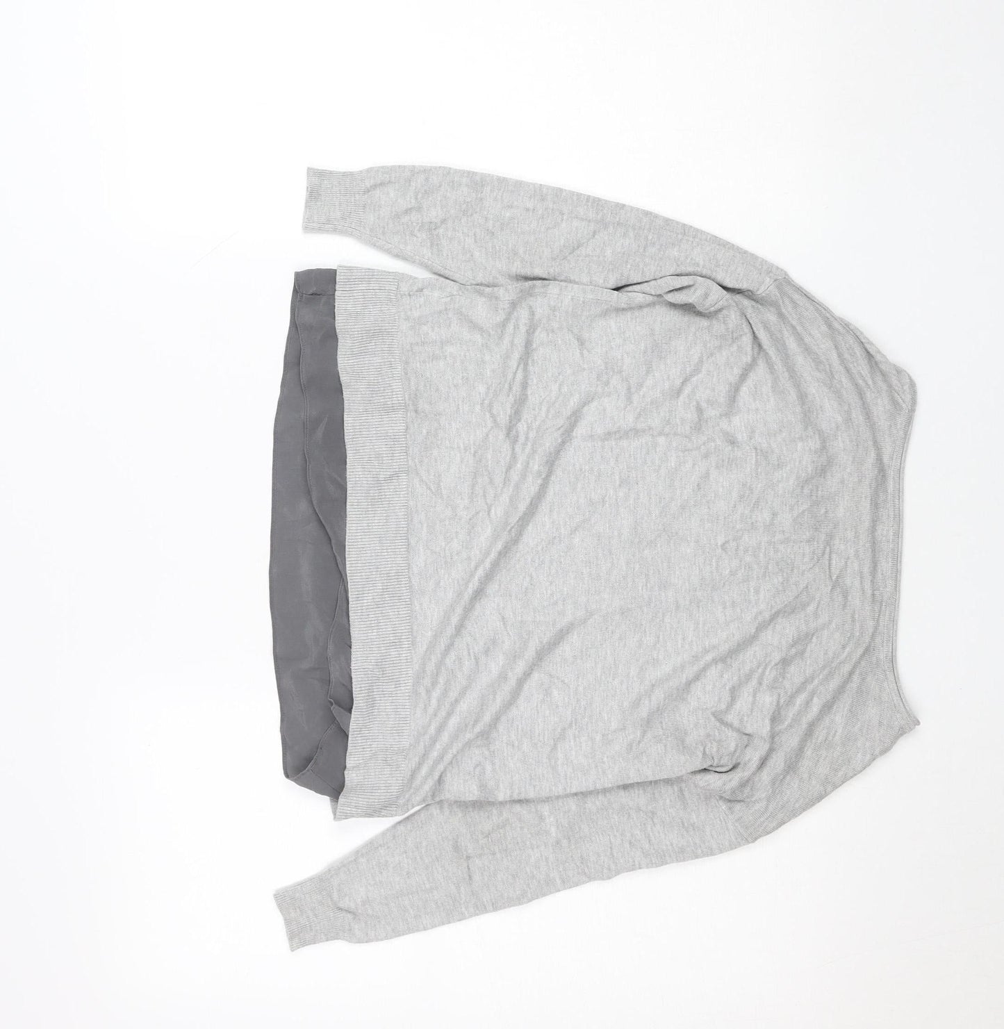 Womens UK Size 8 Mint Velvet Grey Basic Blouse