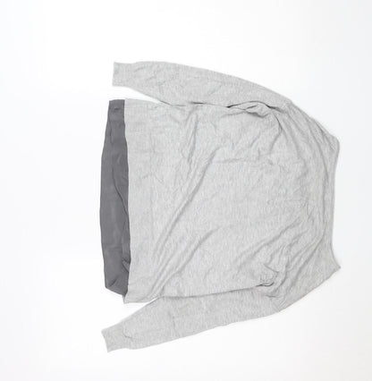 Womens UK Size 8 Mint Velvet Grey Basic Blouse