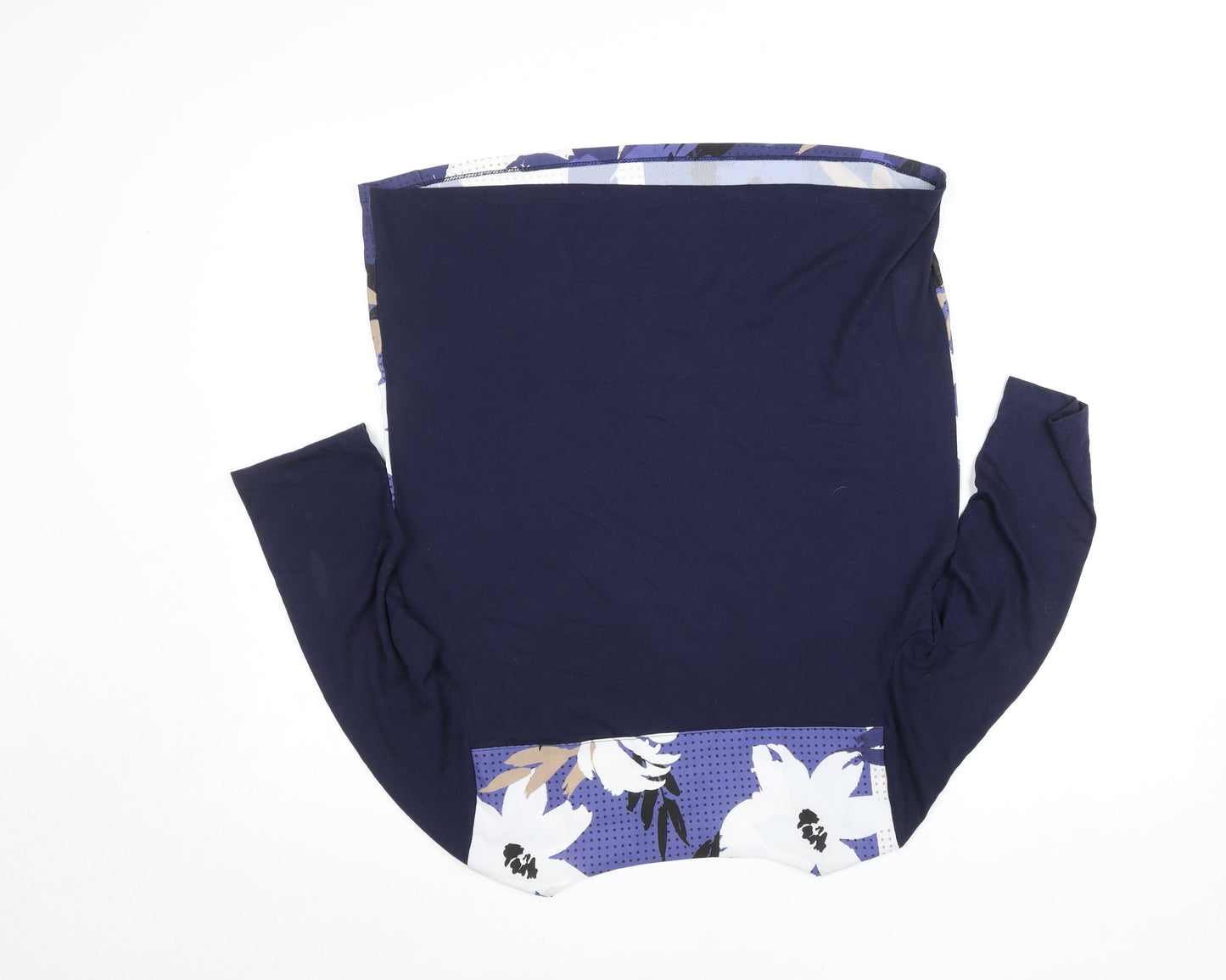 Womens UK Size S Fransa Blue Basic T-Shirt