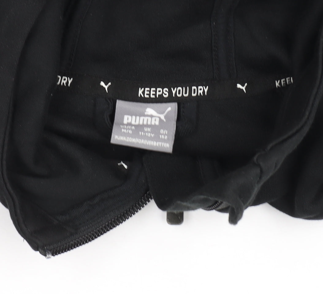 Boys UK Size 11-12 Years PUMA Black Track Jacket