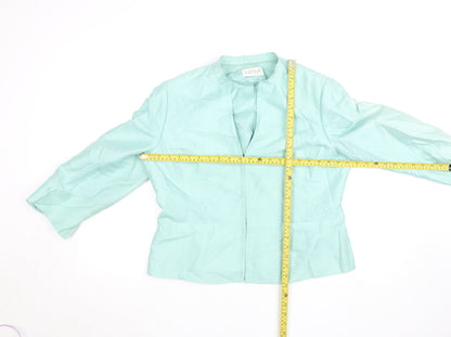 Womens UK Size 16 Platinum Green Basic Jacket