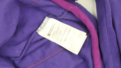 Mountain Warehouse Womens Purple Fleece 1/4 Zip Active Jacket Size 14