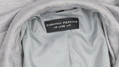Womens UK Size 10 Dorothy Perkins Grey Basic Jacket