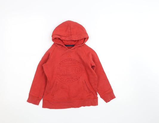 Boys UK Size 8 Years Okaïdi Red Pullover Hoodie