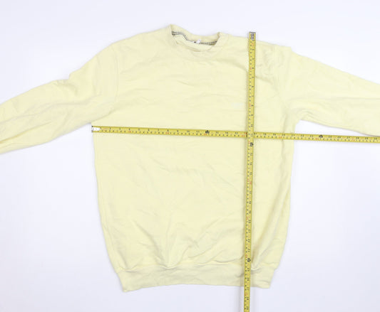 Cotton Traders Women Lemon Yellow Pullover Sweatshirt Size M