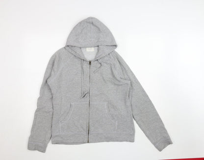 Womens UK Size S/M Hush Grey Full Zip Hoodie