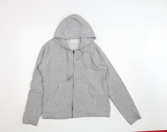 Womens UK Size S/M Hush Grey Full Zip Hoodie