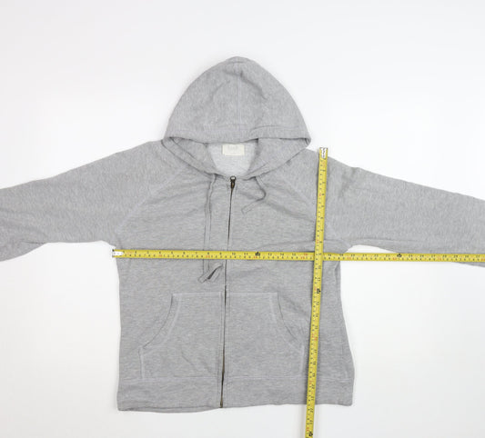 Womens UK Size S/M Hush Grey Full Zip Hoodie