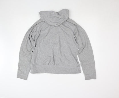 Womens UK Size S/M Hush Grey Full Zip Hoodie