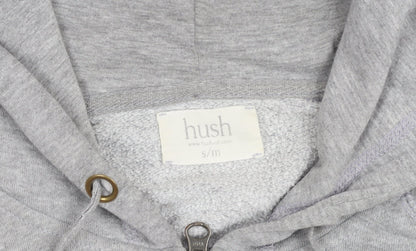 Womens UK Size S/M Hush Grey Full Zip Hoodie