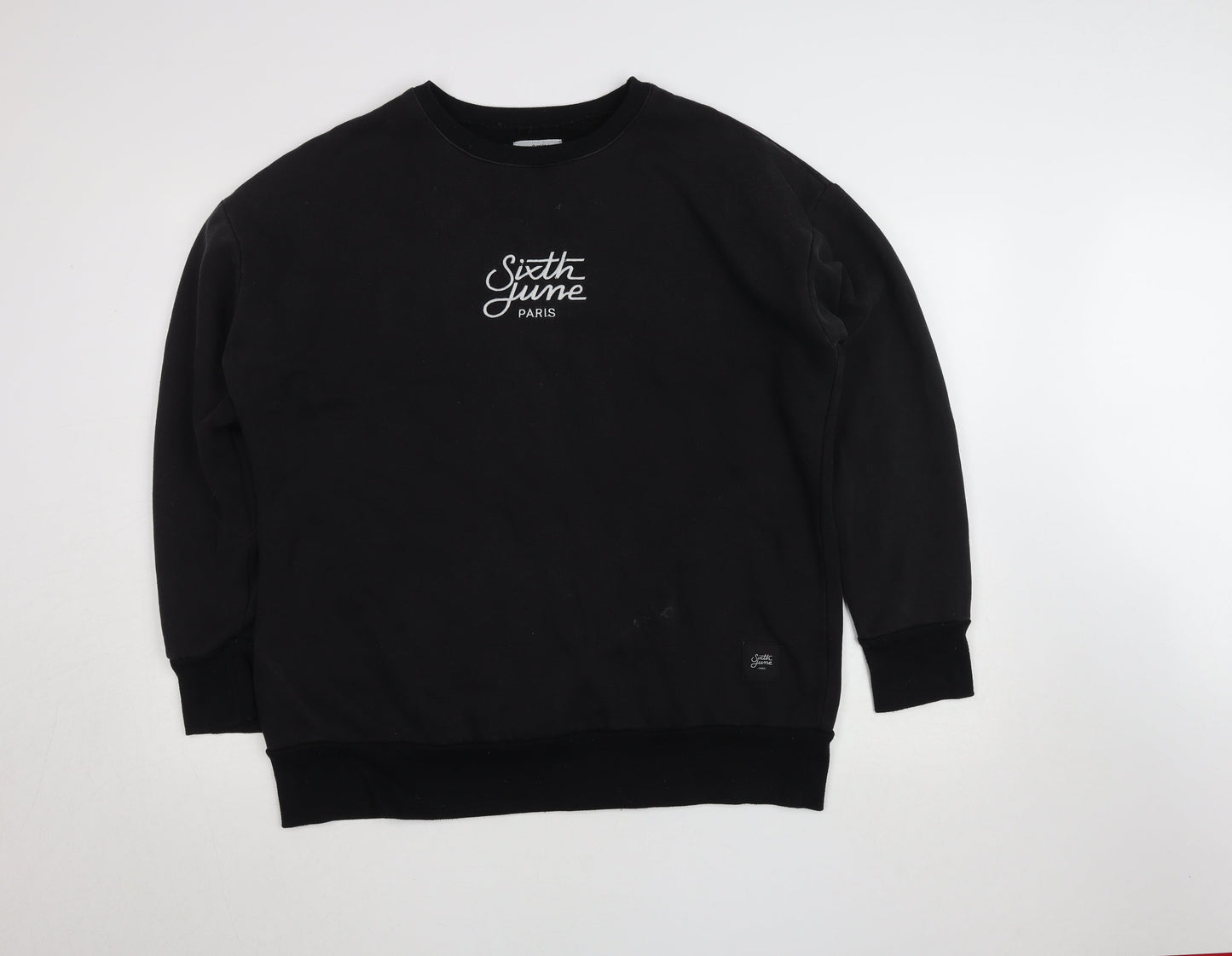 Unisex Adults UK Size XL Sixth June Black Pullover Sweatshirt