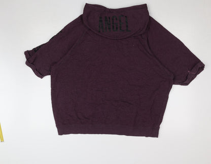 Womens UK Size L Victoria's Secret Purple Pullover Hoodie