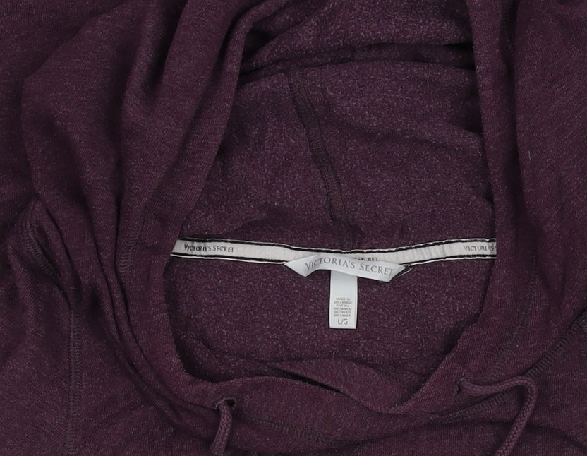 Womens UK Size L Victoria's Secret Purple Pullover Hoodie