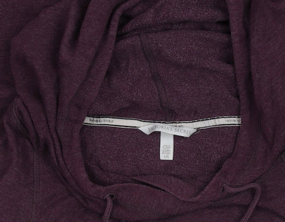 Womens UK Size L Victoria's Secret Purple Pullover Hoodie