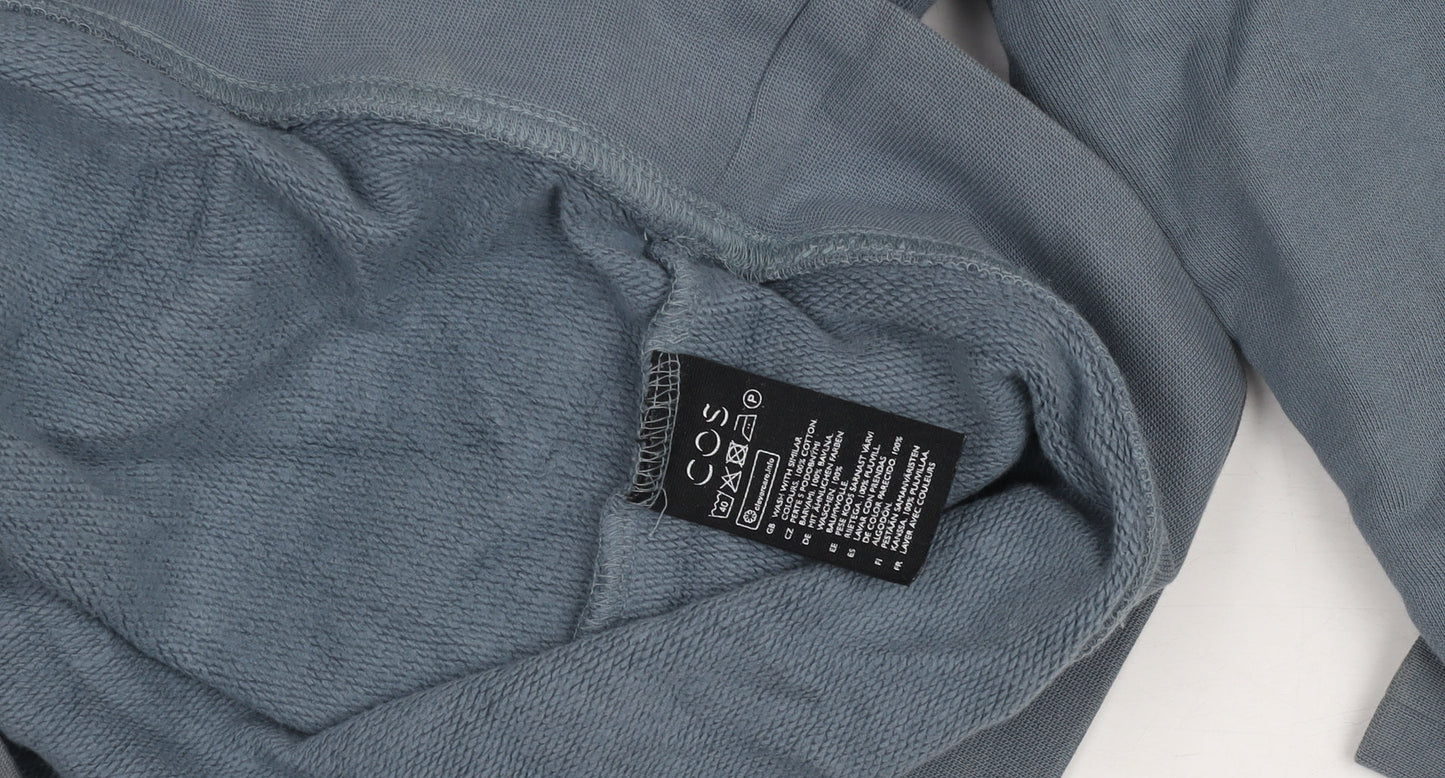 Womens UK Size M COS Blue Pullover Sweatshirt