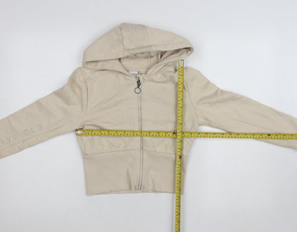 Girls UK Size 10-12 Years HOLYFIELD Beige Full Zip Hoodie