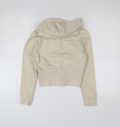 Girls UK Size 10-12 Years HOLYFIELD Beige Full Zip Hoodie