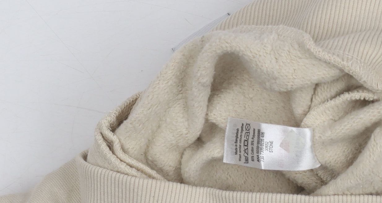 Girls UK Size 10-12 Years HOLYFIELD Beige Full Zip Hoodie