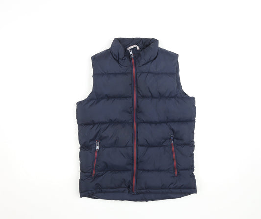 US Athletic Boys Blue 11 Years Padded Zip Bodywarmer Waistcoat