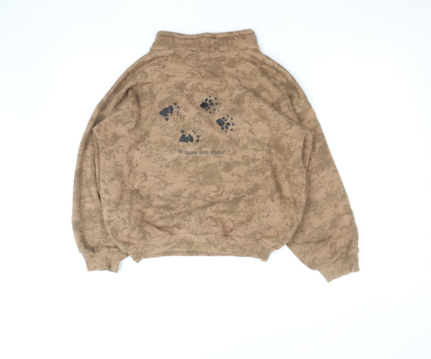 Girls UK Size 14 Years Aussie Themes Brown Pullover Hoodie