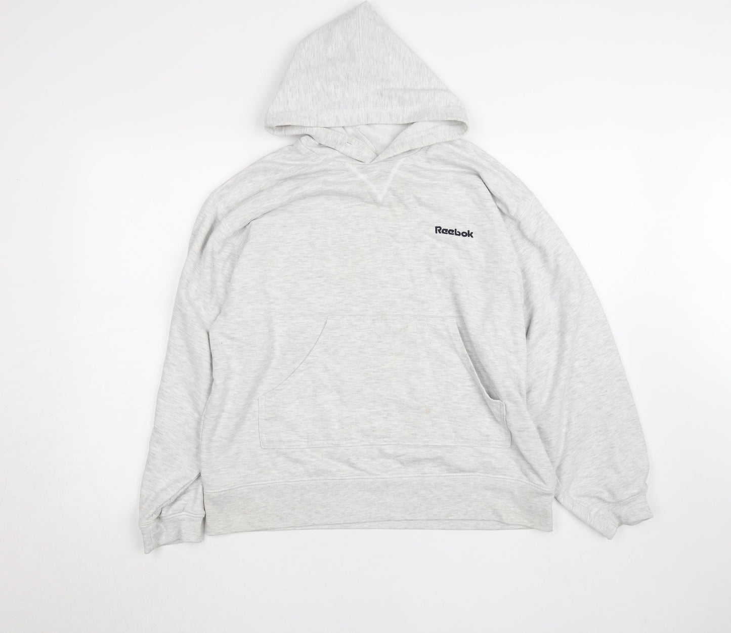 Reebok Essentials Women Grey Size 14 Pullover Hoodie Sweatshirt