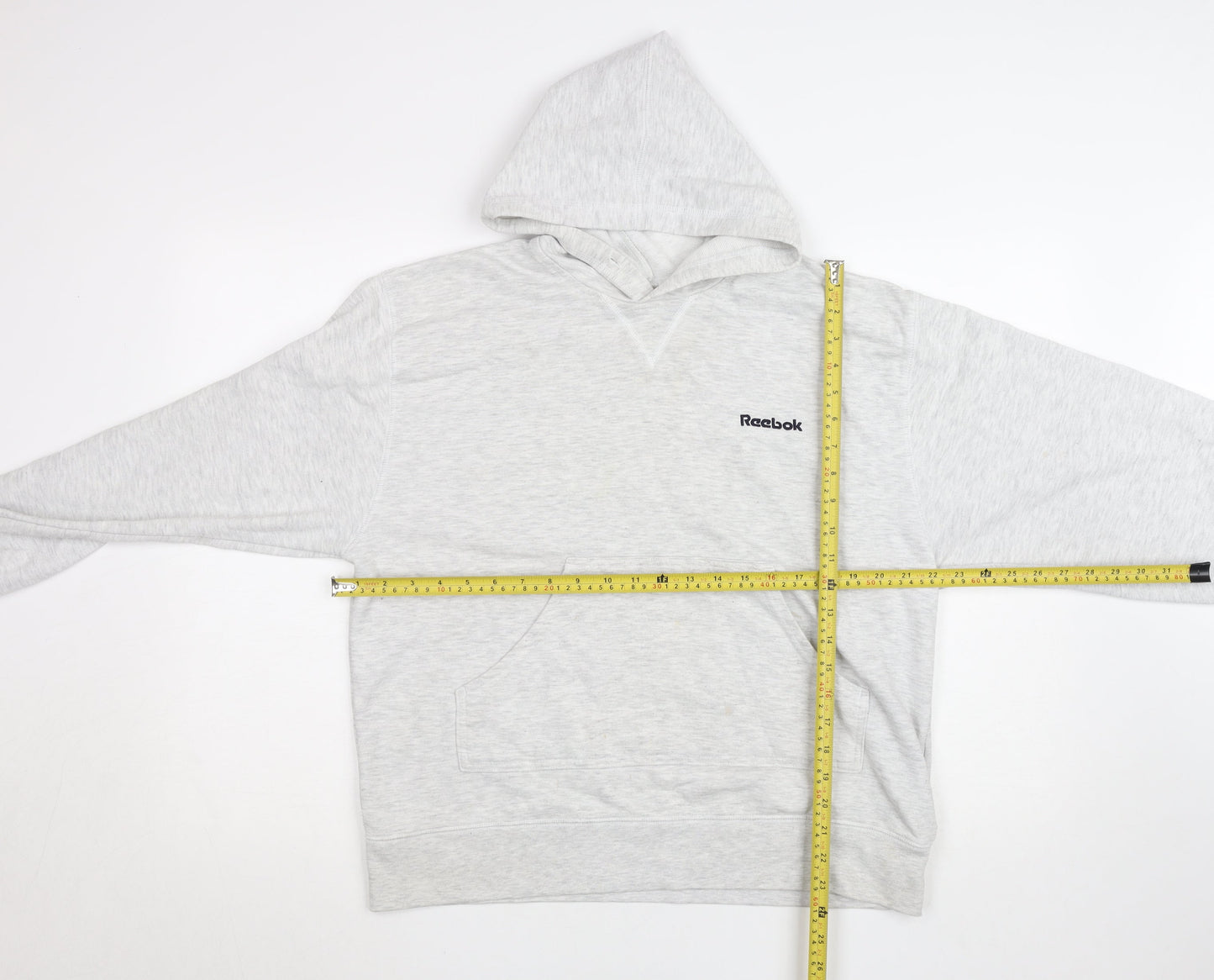 Reebok Essentials Women Grey Size 14 Pullover Hoodie Sweatshirt