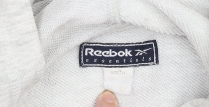 Reebok Essentials Women Grey Size 14 Pullover Hoodie Sweatshirt