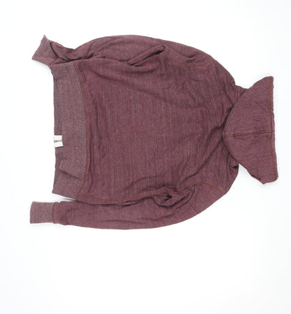 Womens UK Size S JACK & JONES Red Full Zip Hoodie