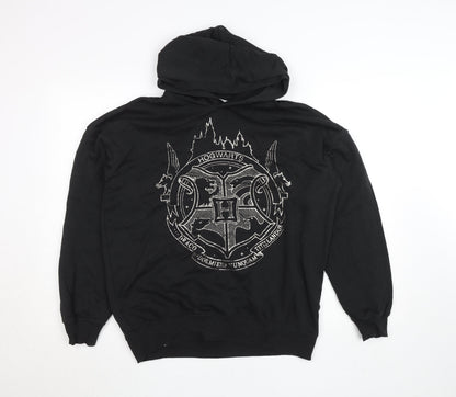 Boys UK Size 14 Years H&M Black Pullover Hoodie