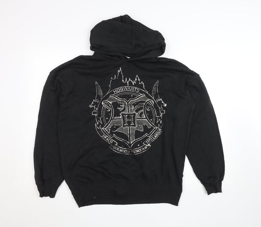 Boys UK Size 14 Years H&M Black Pullover Hoodie