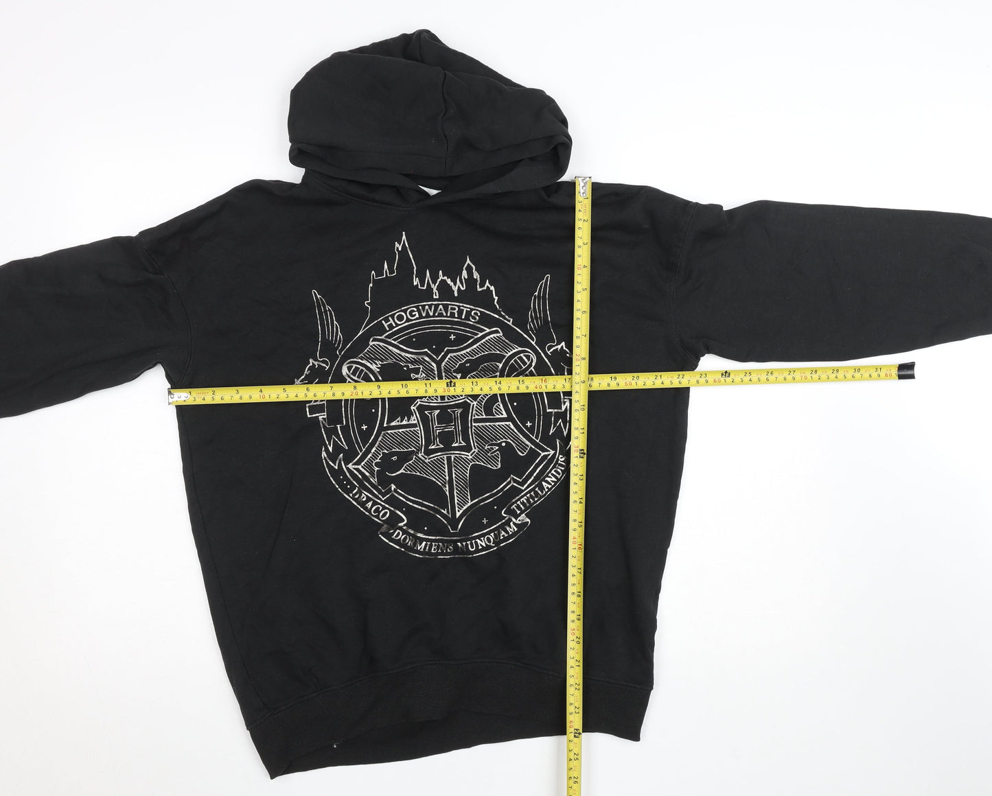Boys UK Size 14 Years H&M Black Pullover Hoodie