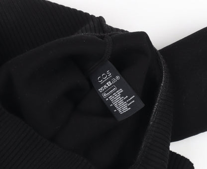 Womens UK Size S COS Black Basic T-Shirt