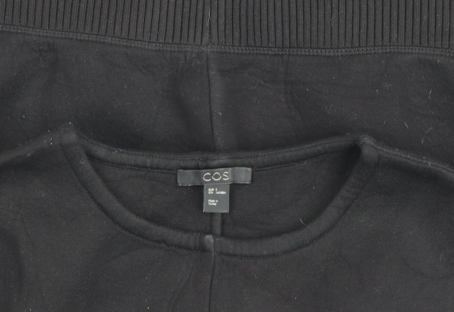 Womens UK Size S COS Black Basic T-Shirt