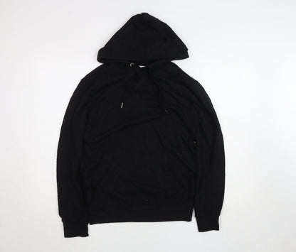 Womens UK Size XS REALman Black Pullover Hoodie