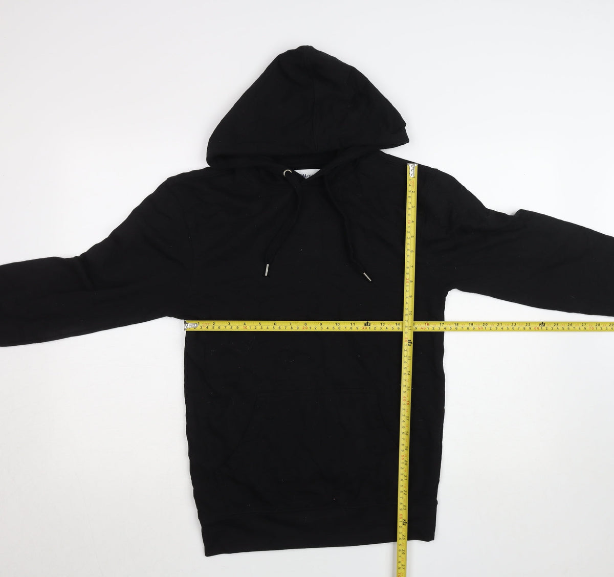 Womens UK Size XS REALman Black Pullover Hoodie