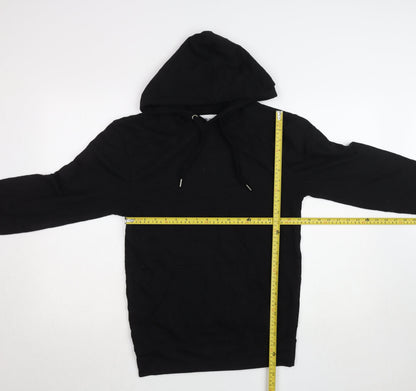 Womens UK Size XS REALman Black Pullover Hoodie