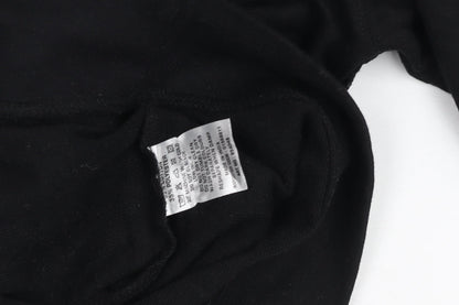 Womens UK Size XS REALman Black Pullover Hoodie