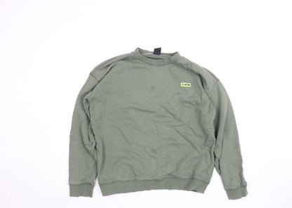 Womens UK Size M P.E Nation Green Pullover Sweatshirt