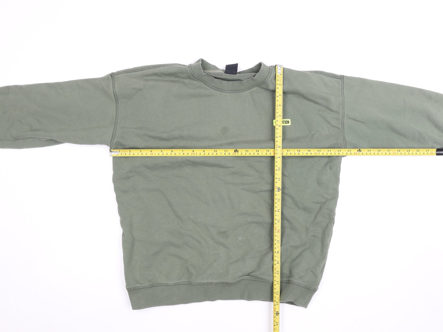 Womens UK Size M P.E Nation Green Pullover Sweatshirt