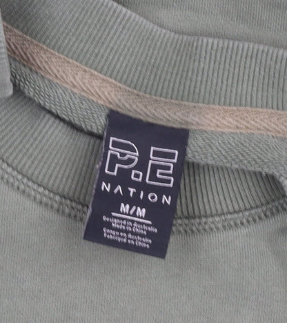 Womens UK Size M P.E Nation Green Pullover Sweatshirt