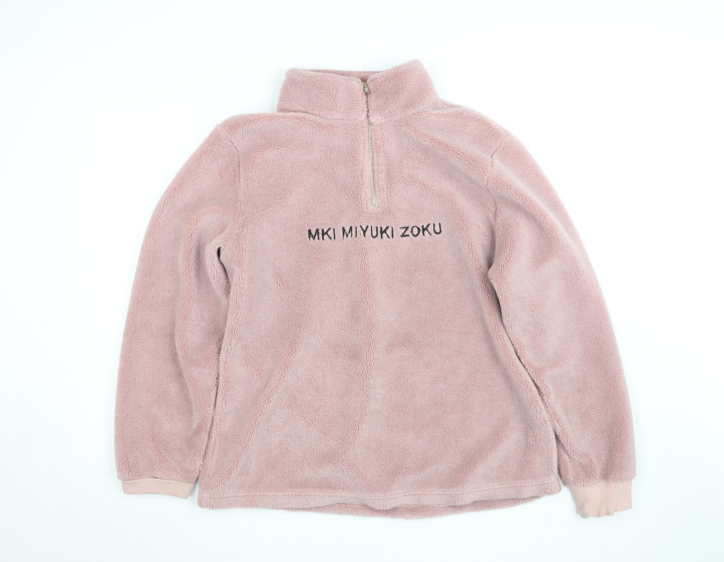 Womens UK Size L MKI Miyuki Zoku Pink Pullover Sweatshirt