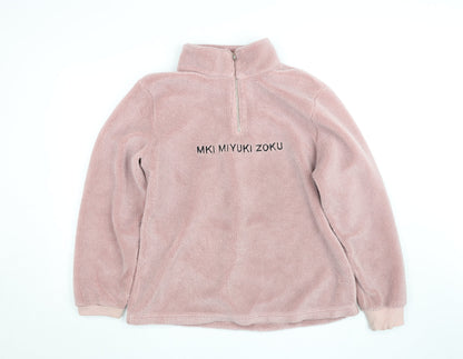 Womens UK Size L MKI Miyuki Zoku Pink Pullover Sweatshirt