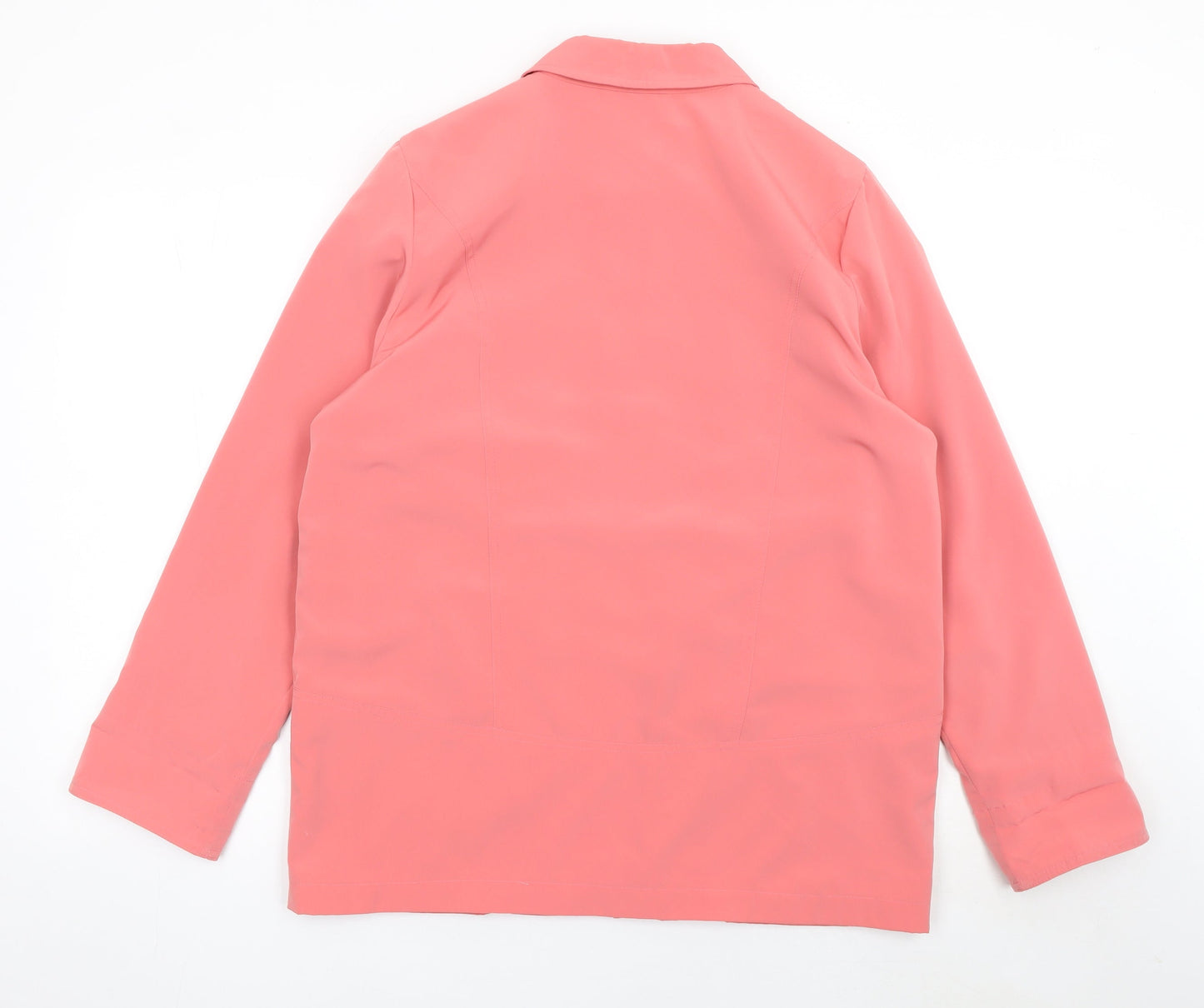 Klass Collection Women's Pink Mid-Length Zip Jacket Size 14